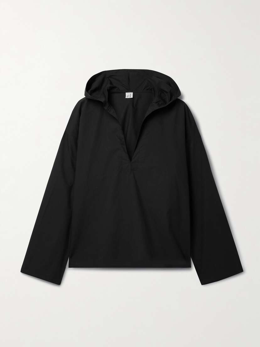 Baserange Hujui Hooded Cotton-poplin Shirt