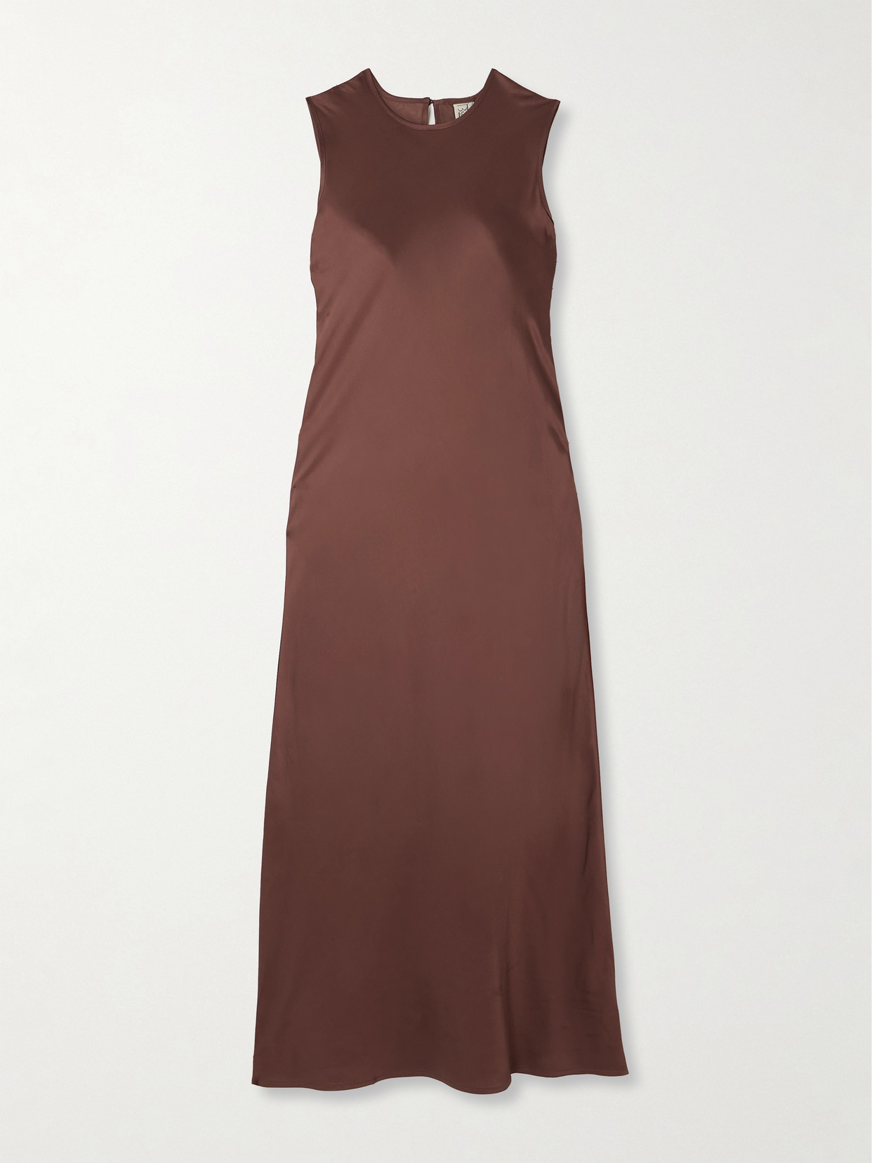 Baserange - Dydine Satin Maxi Dress - Brown