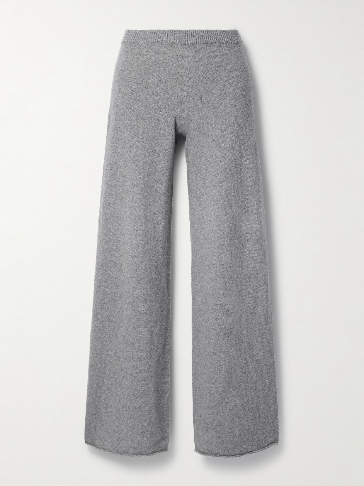 Baserange - Rim Recycled Cashmere And Wool-blend Flared Pants - Gray