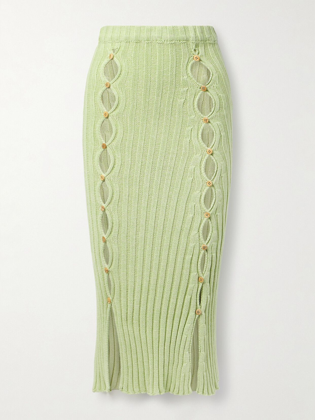 Baserange Hollow Skirt In Green