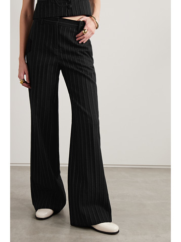 Veronica De Piante Anya pinstriped wool wide-leg pants