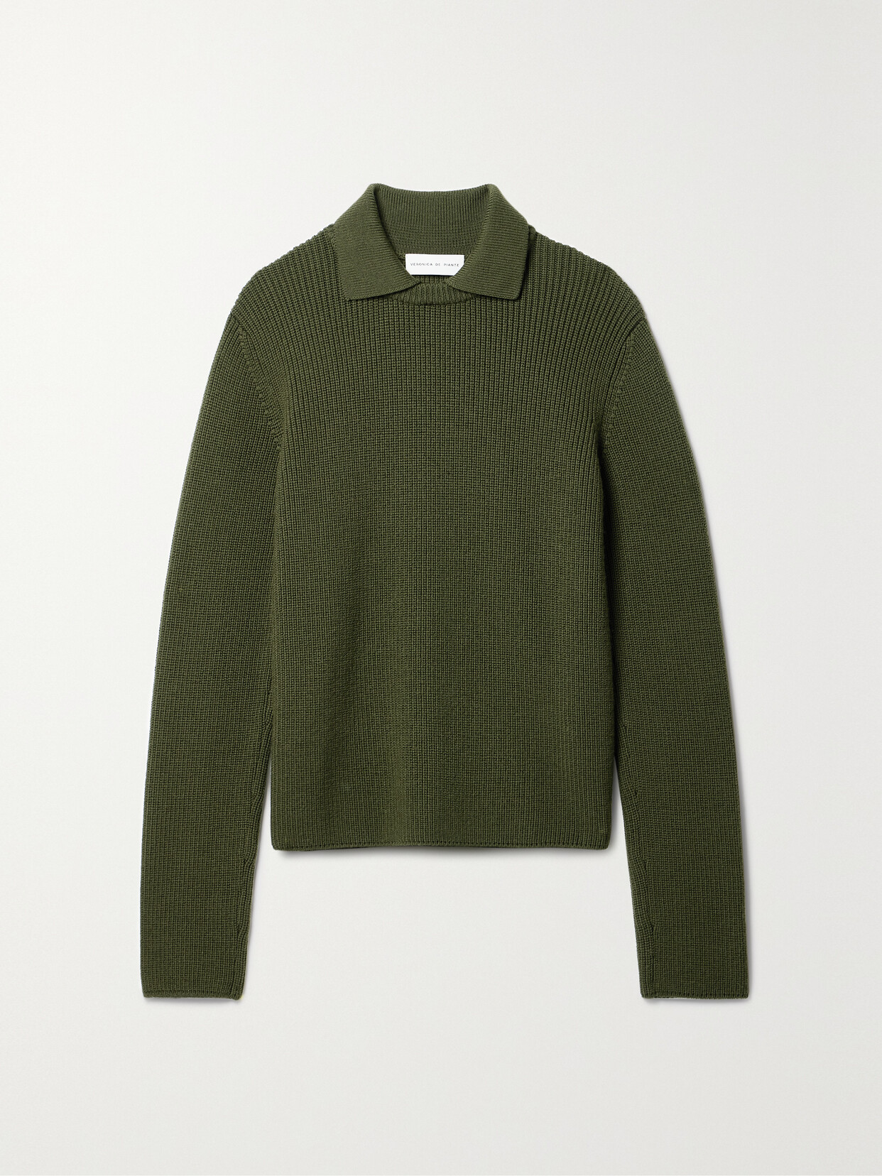 Veronica de Piante - Estella Ribbed Wool Sweater - Green