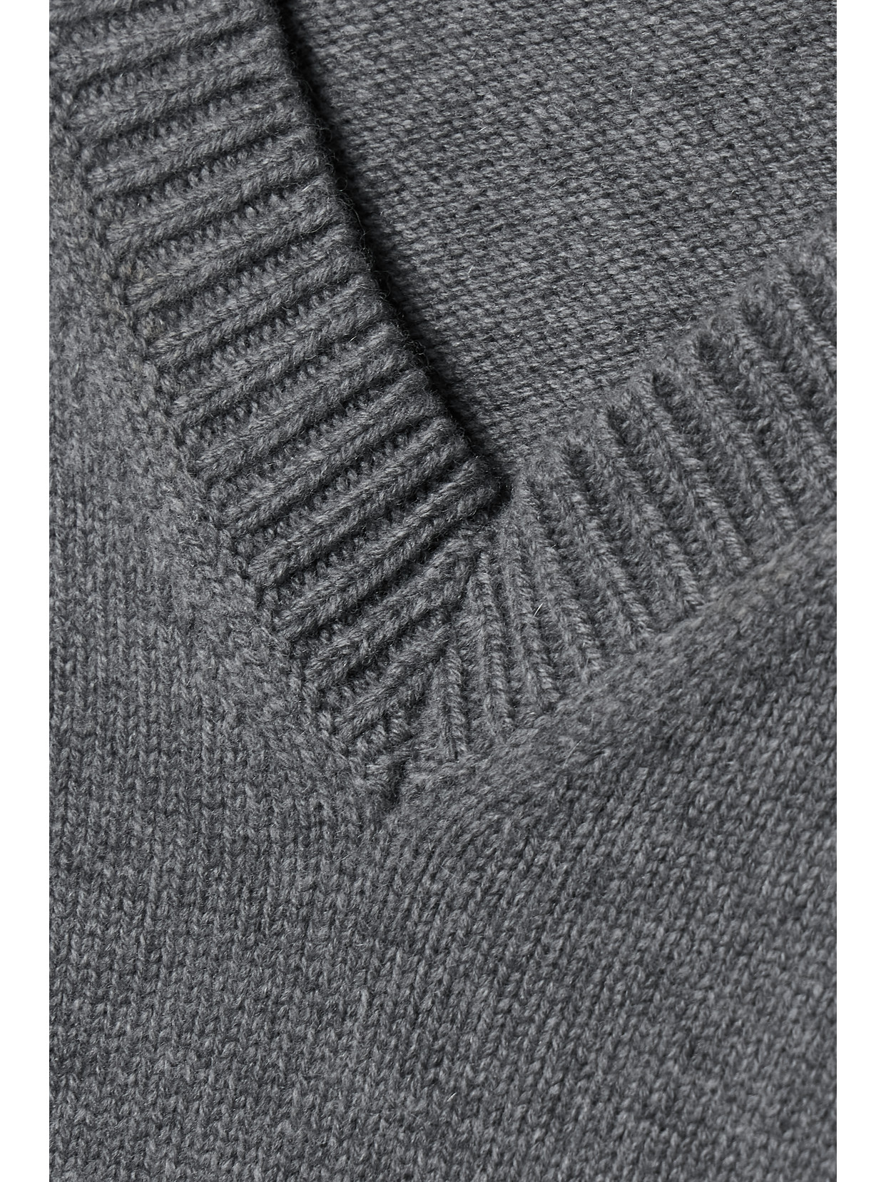 Shop Veronica De Piante Poppy Wool And Cashmere-blend Sweater In Gray