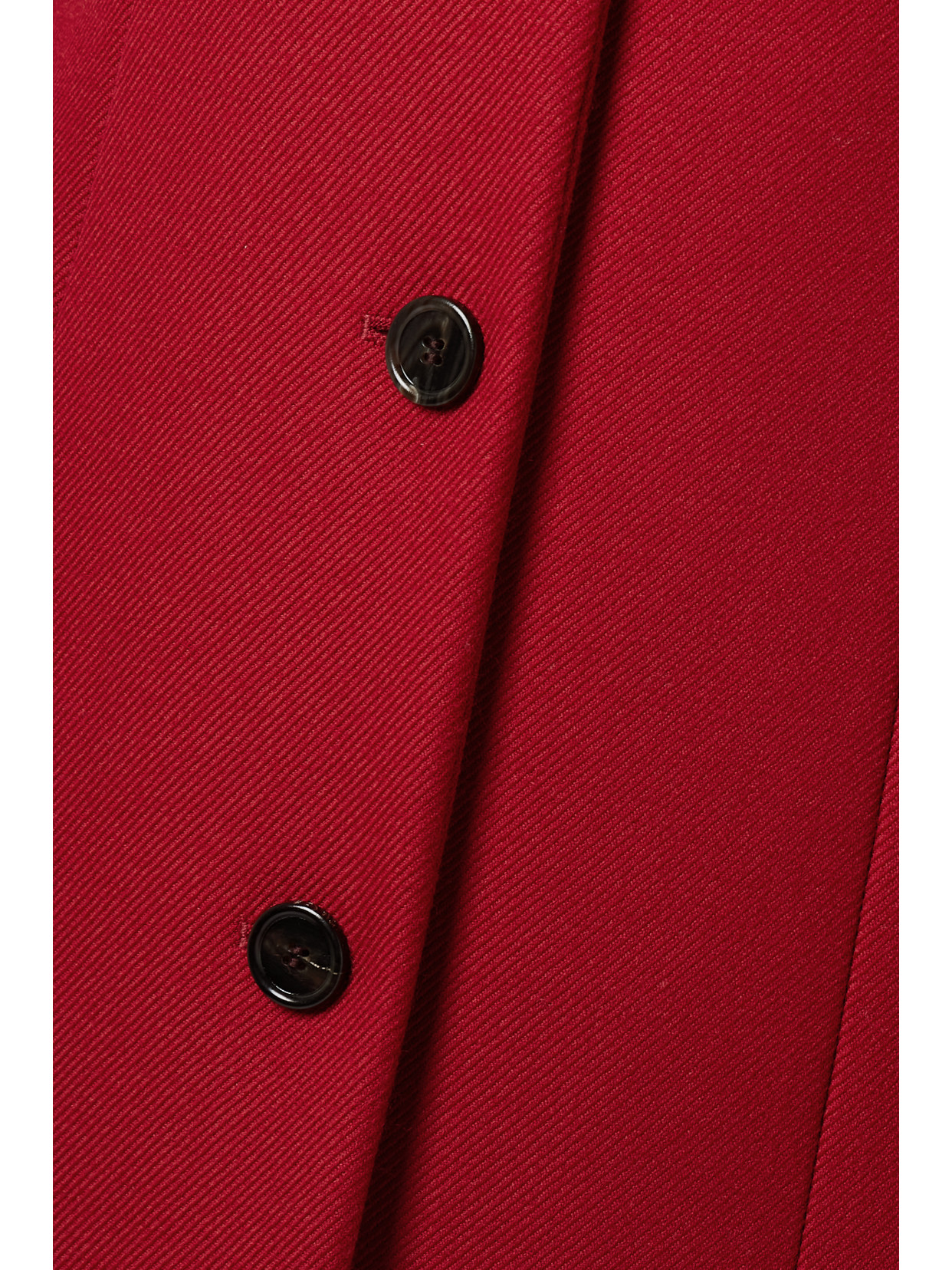 Veronica De Piante Lucia Wool-twill Coat In Red