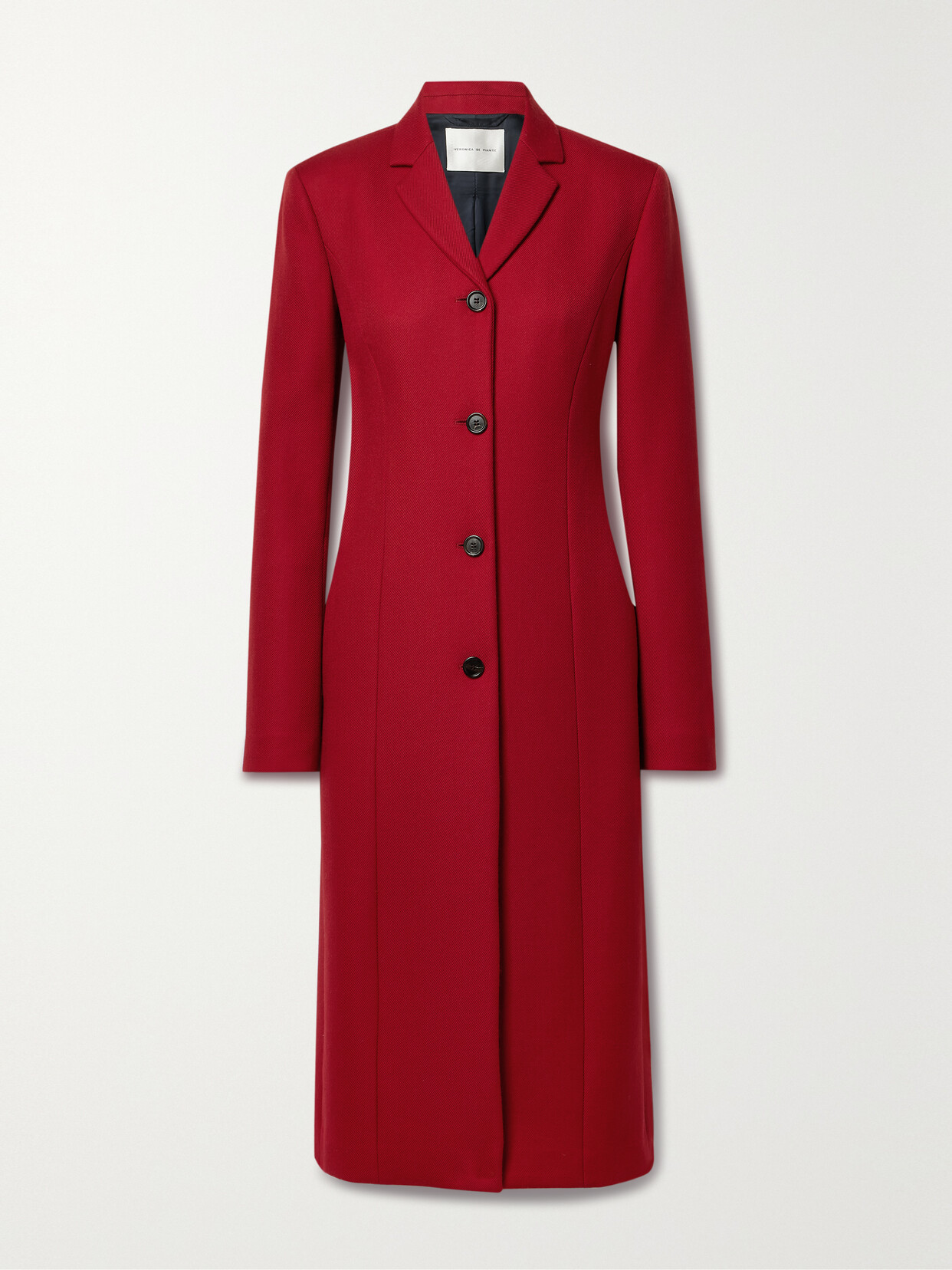 Veronica de Piante - Lucia Wool-twill Coat - Red