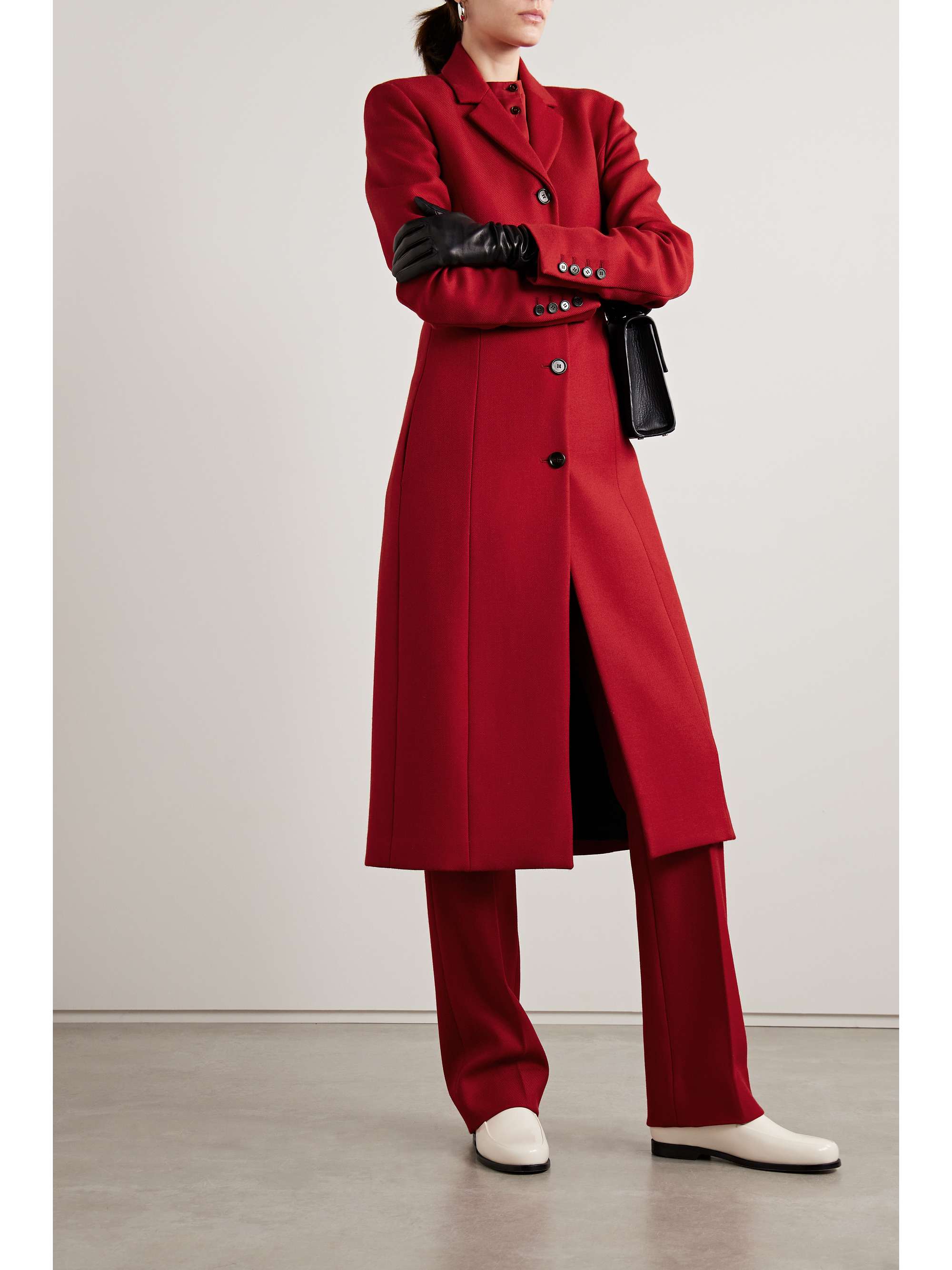 VERONICA DE PIANTE Lucia wool-twill coat | NET-A-PORTER
