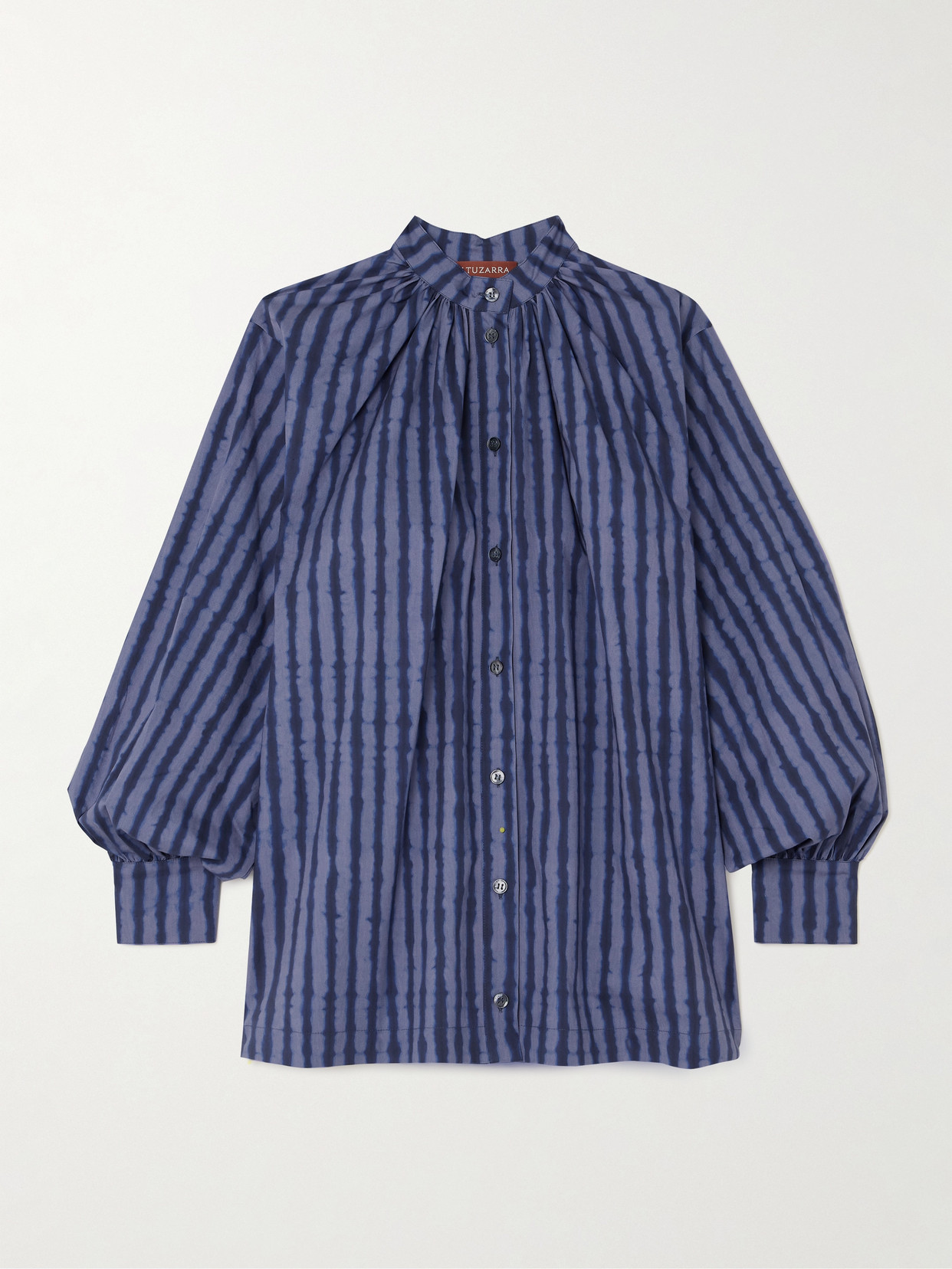 Altuzarra Teresa Striped Cotton-blend Poplin Shirt In Blue