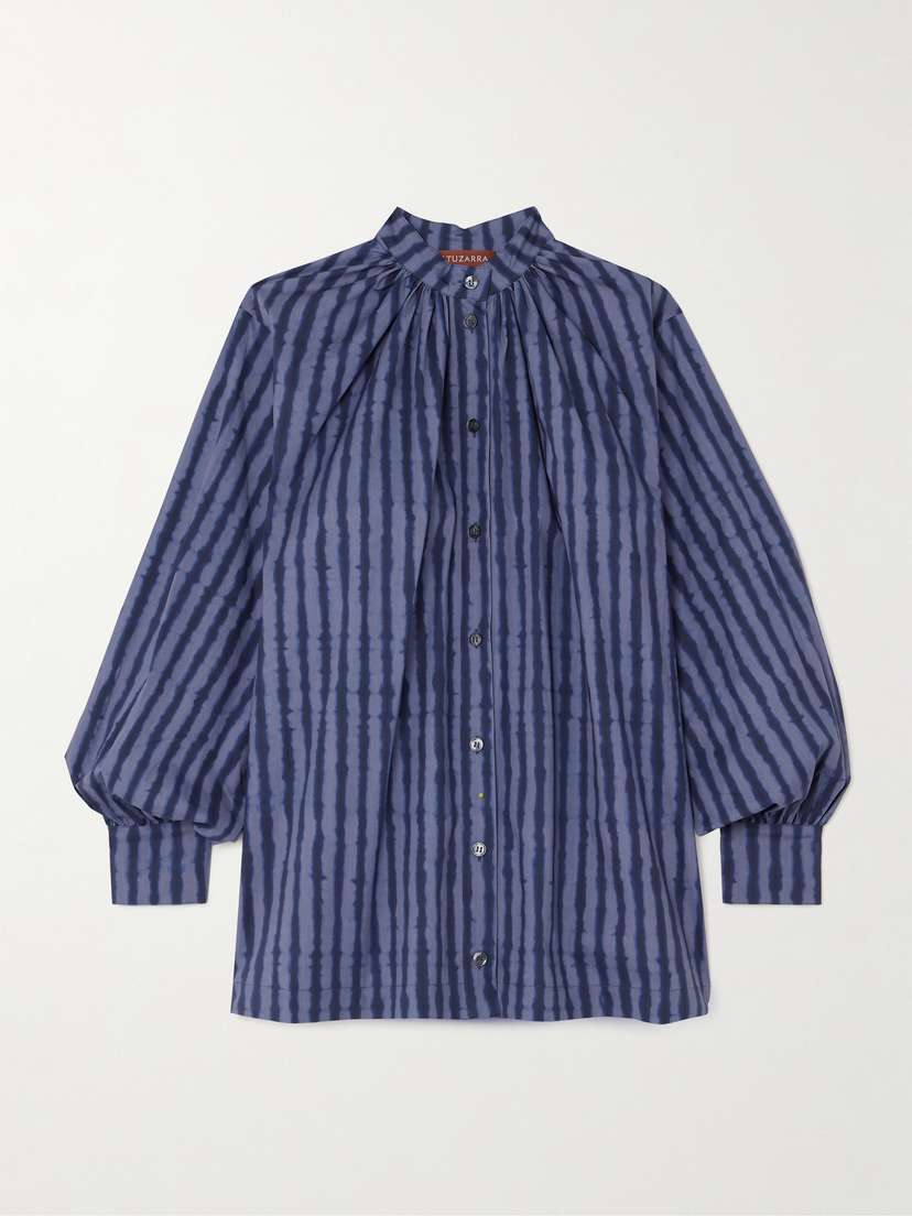 Altuzarra Teresa Striped Cotton-blend Poplin Shirt
