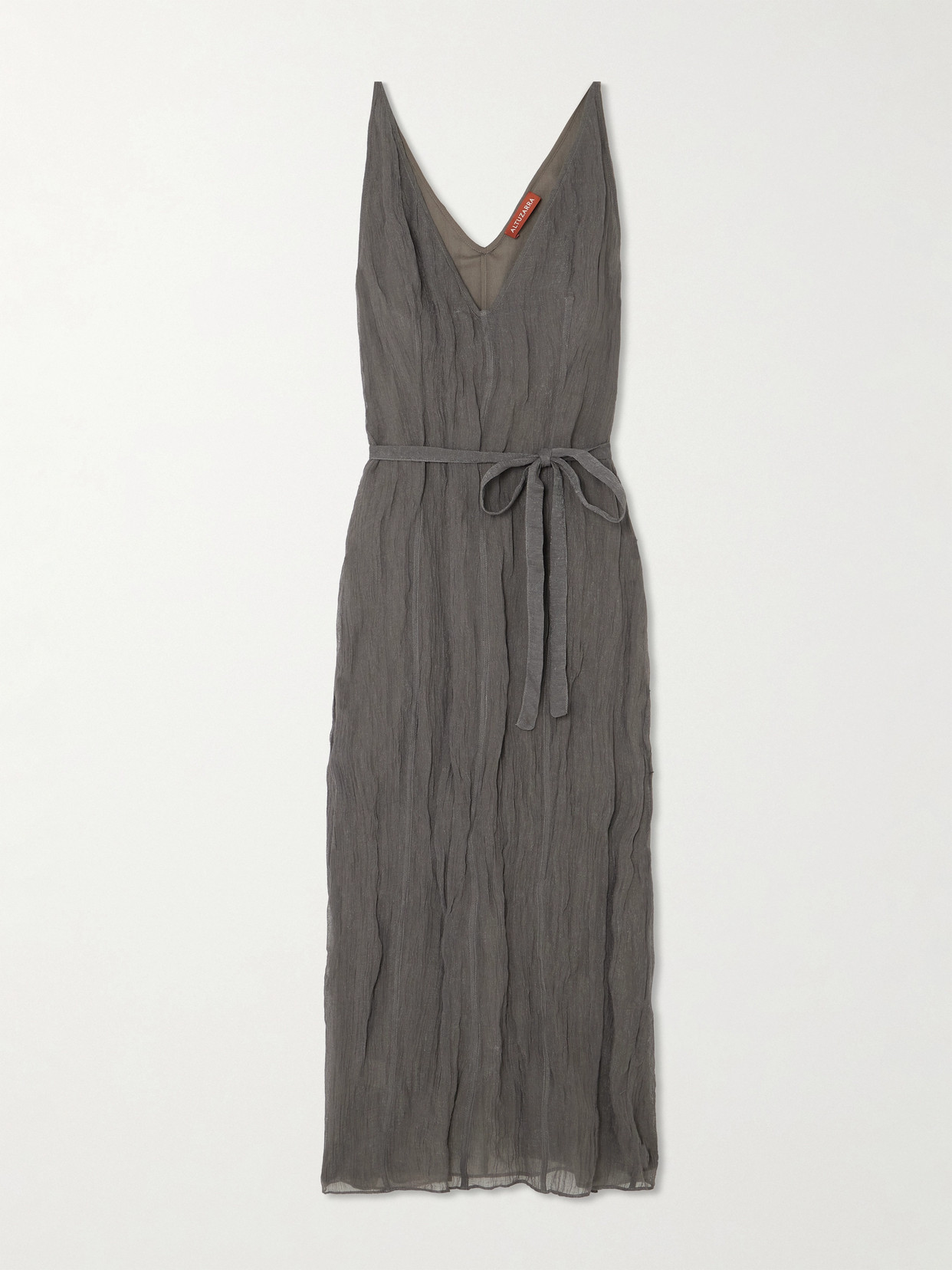 Altuzarra Cheryl Metallic Gauze Midi Dress In Neutrals