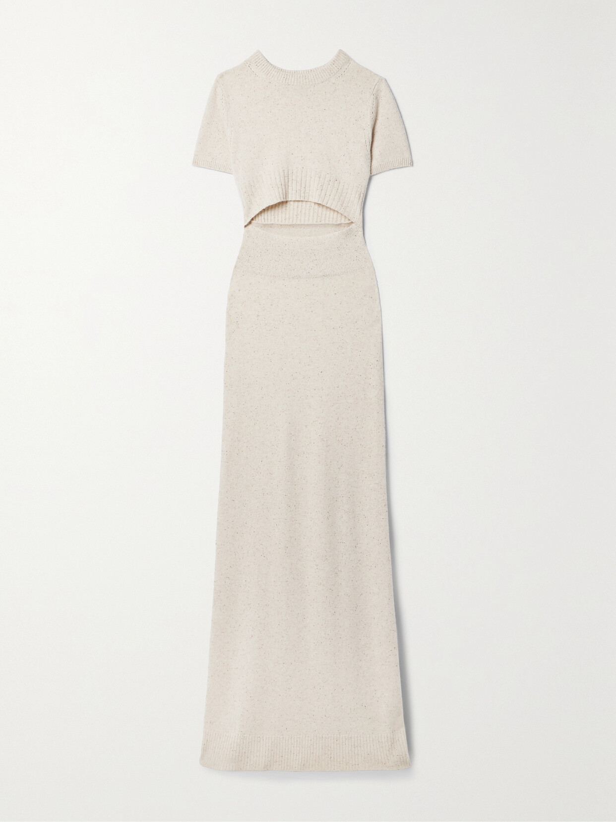 Altuzarra - Mima Cutout Cashmere-blend Jersey Maxi Dress - Neutrals