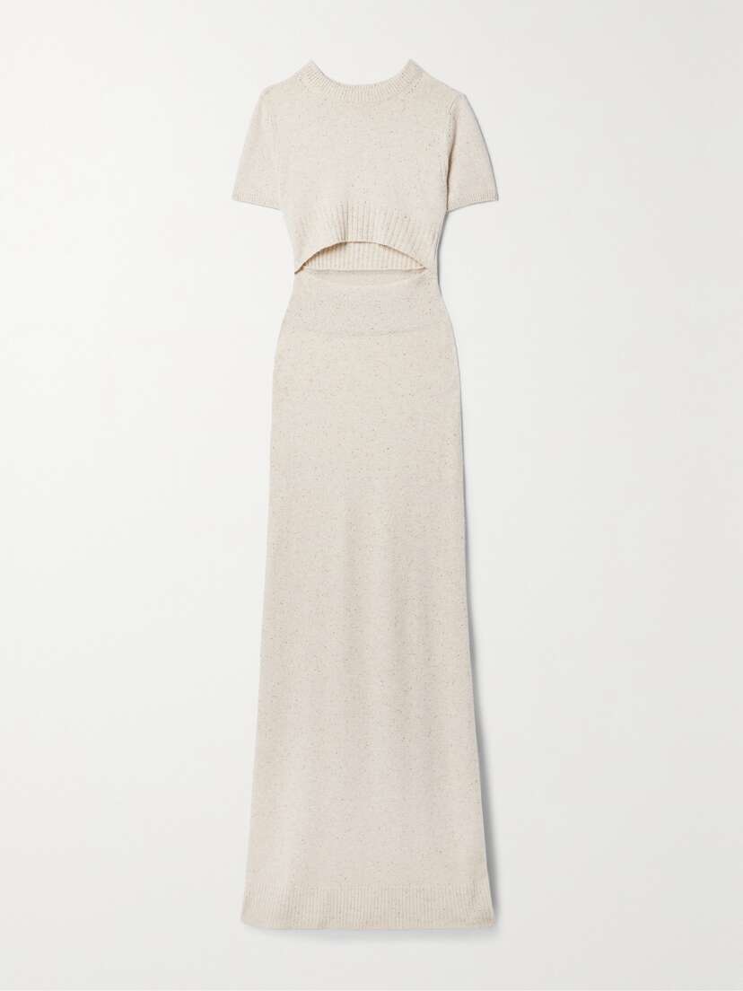 Altuzarra Mima Cutout Cashmere-blend Jersey Maxi Dress