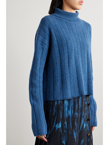 Altuzarra Terence herringbone cashmere turtleneck sweater