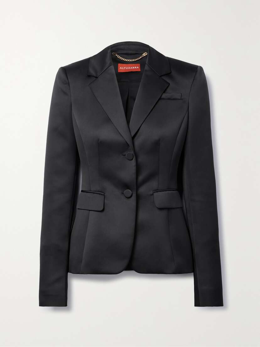 Altuzarra Fenice Satin Blazer