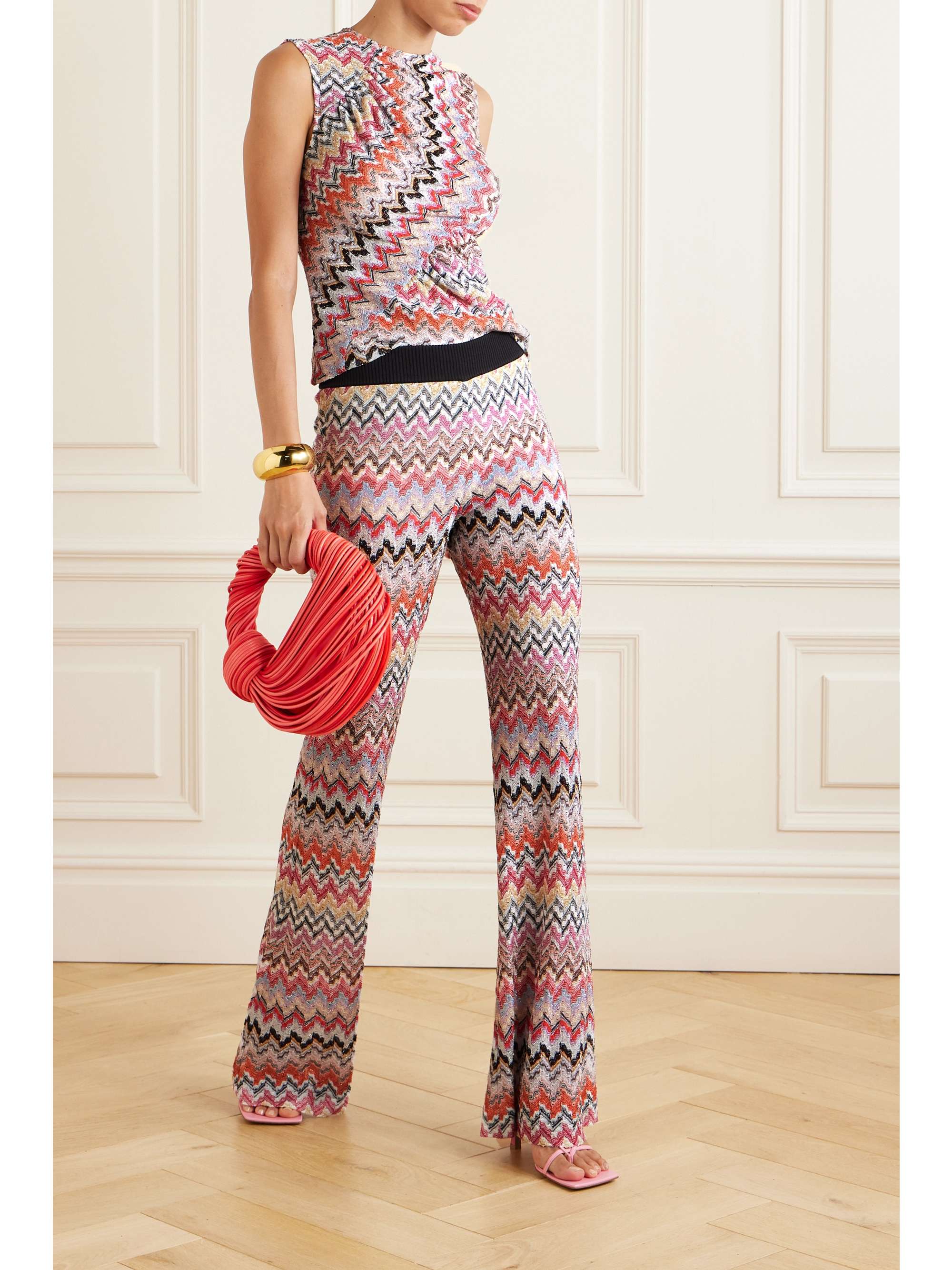 Knitted sales gathered top