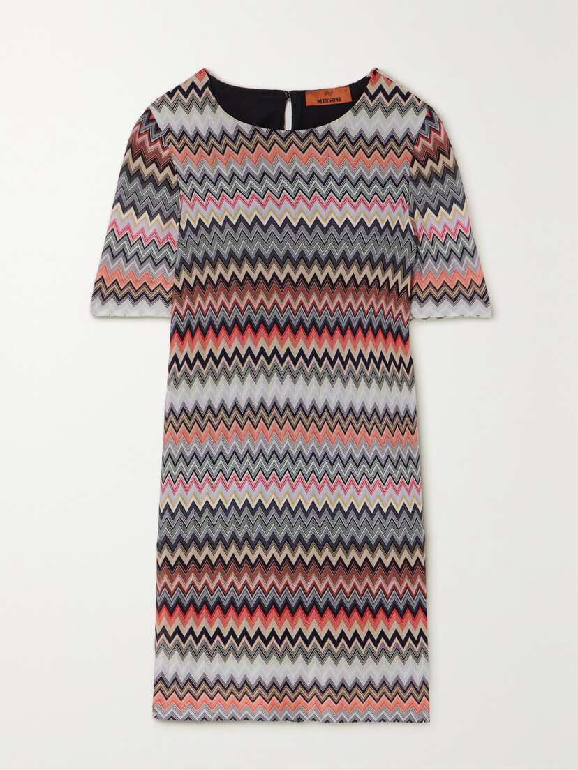 Missoni Crochet-knit Cotton-blend Mini Dress