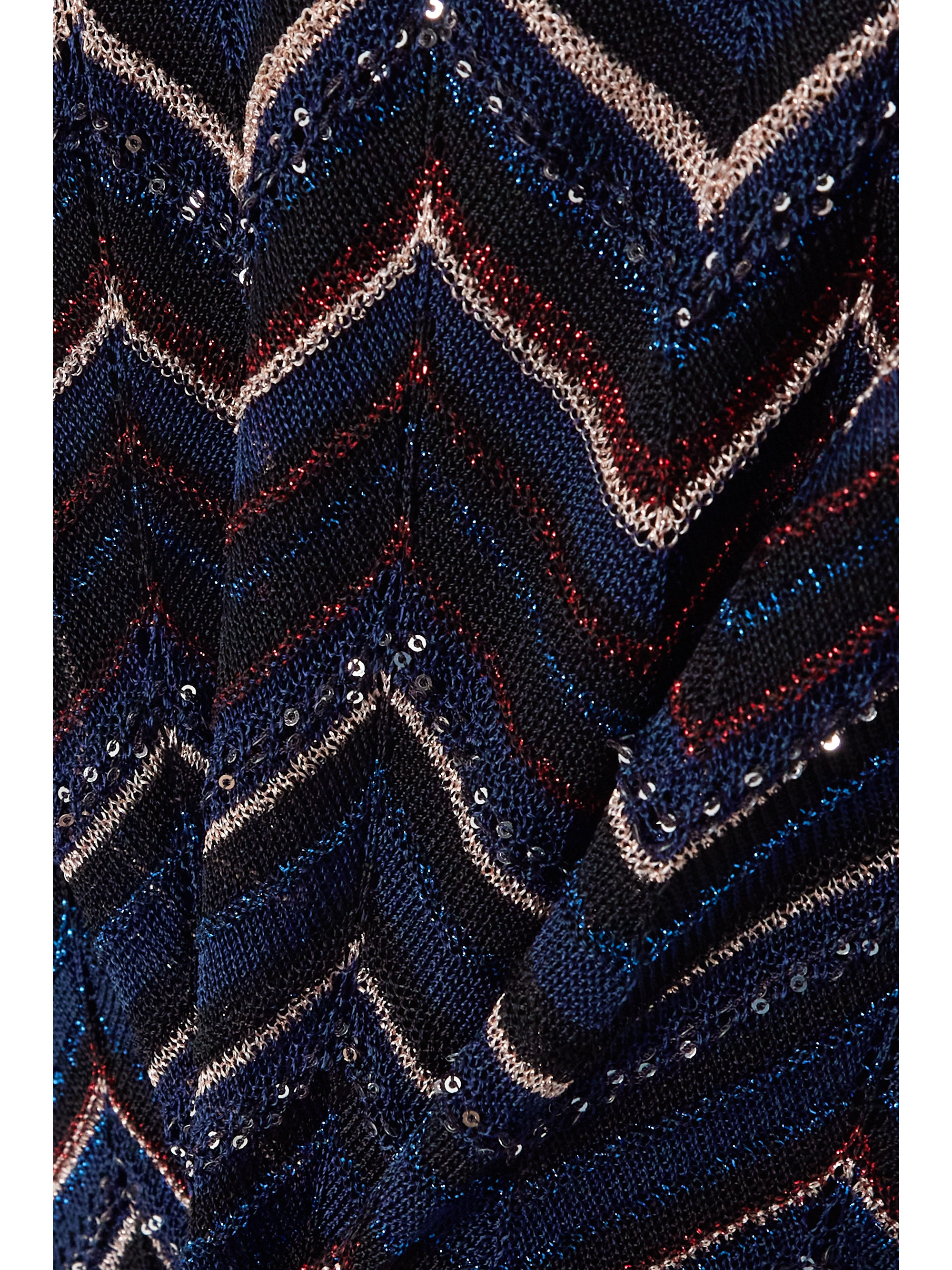 Missoni Sequin-embellished crochet-knit mini dress thumbnail