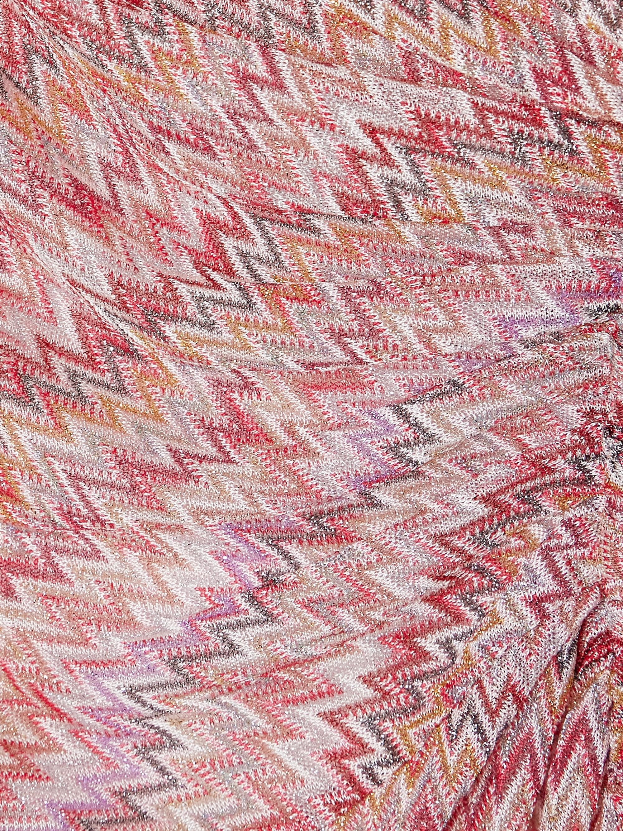 Missoni One-sleeve cutout metallic crochet-knit maxi dress thumbnail