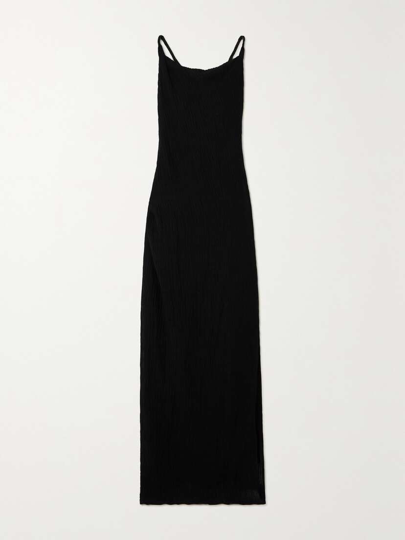Faithfull + Net Sustain Palermo Crinkled Linen-blend Maxi Dress