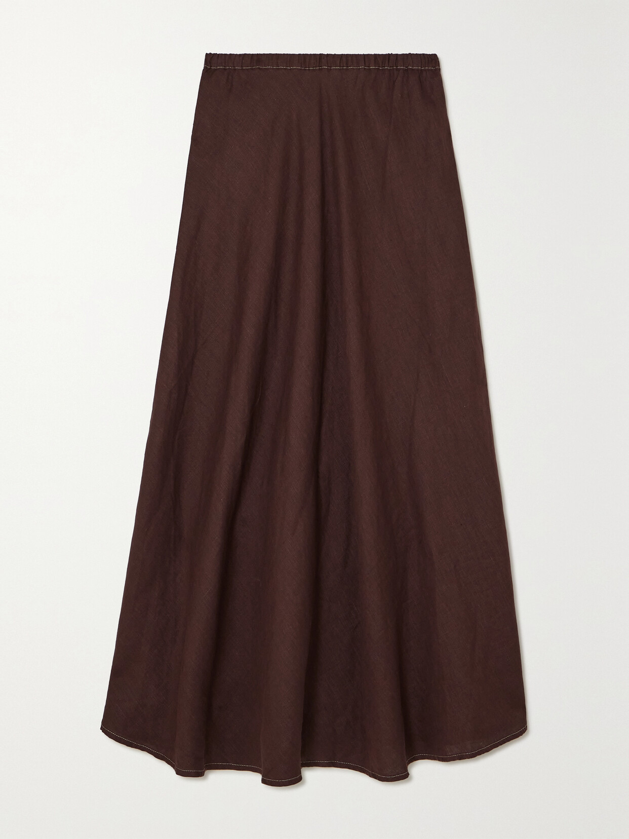 Faithfull The Brand + Net Sustain Heba Linen Maxi Skirt In Brown