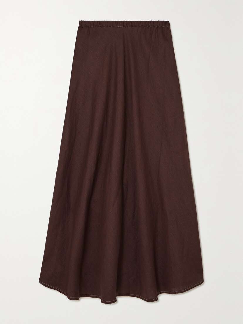 Faithfull + Net Sustain Heba Linen Maxi Skirt - xx large