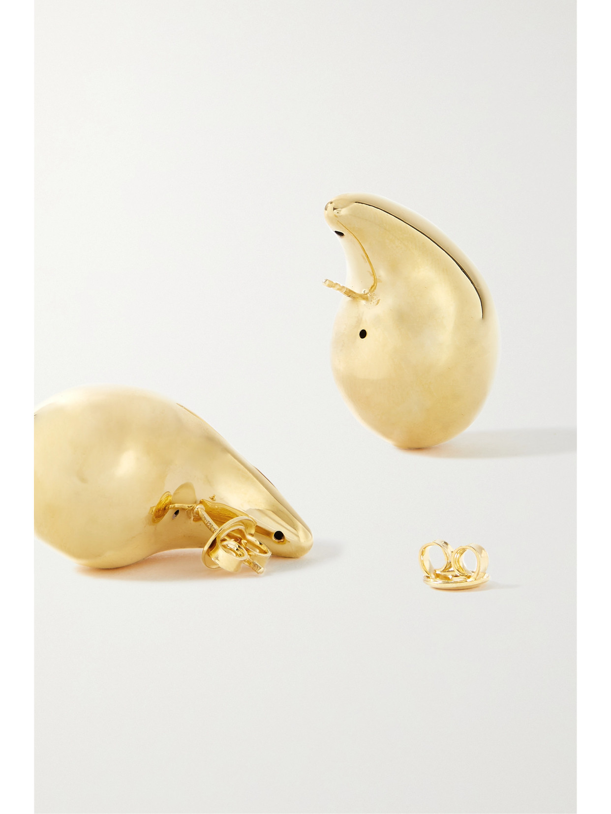 Bottega Veneta Womens Yellow Gold Drop Yellow Gold-plated 925 Sterling Silver Earrings In Gold
