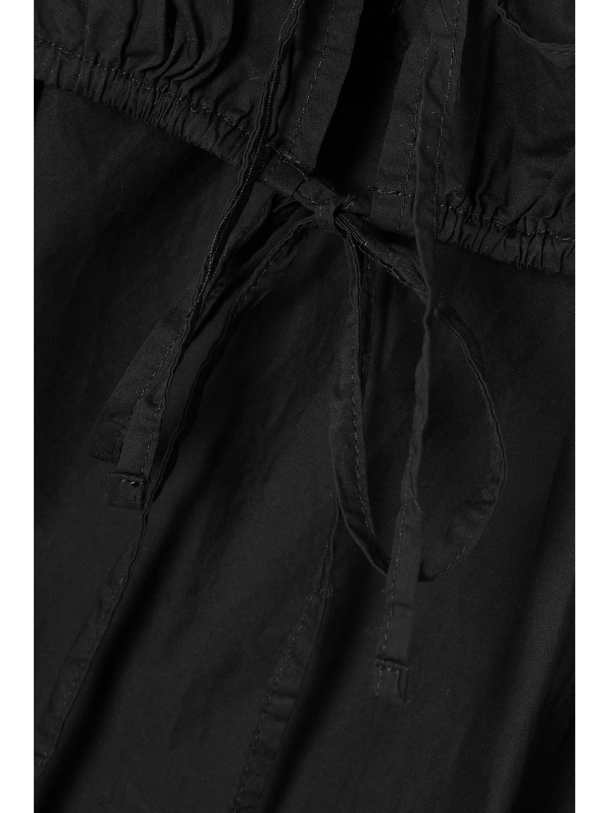 Deiji Studios Tie-detailed organic cotton-poplin midi dress