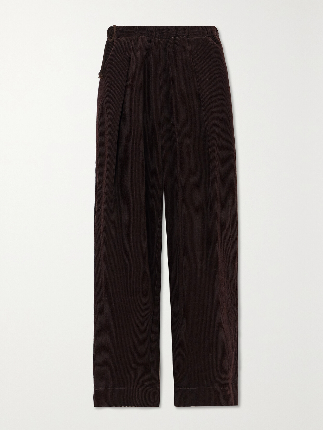 Deiji Studios - Cotton-corduroy Wide-leg Pants - Brown