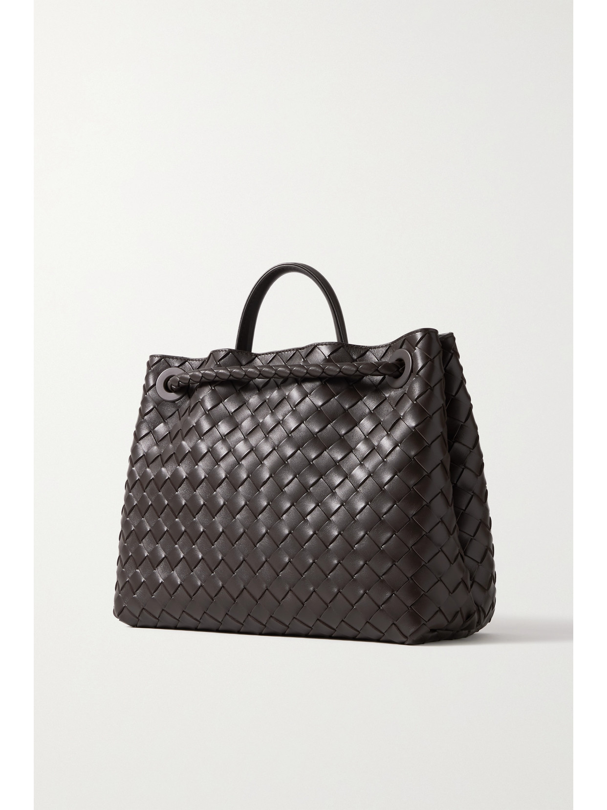 Andiamo Medium Intrecciato Leather Tote