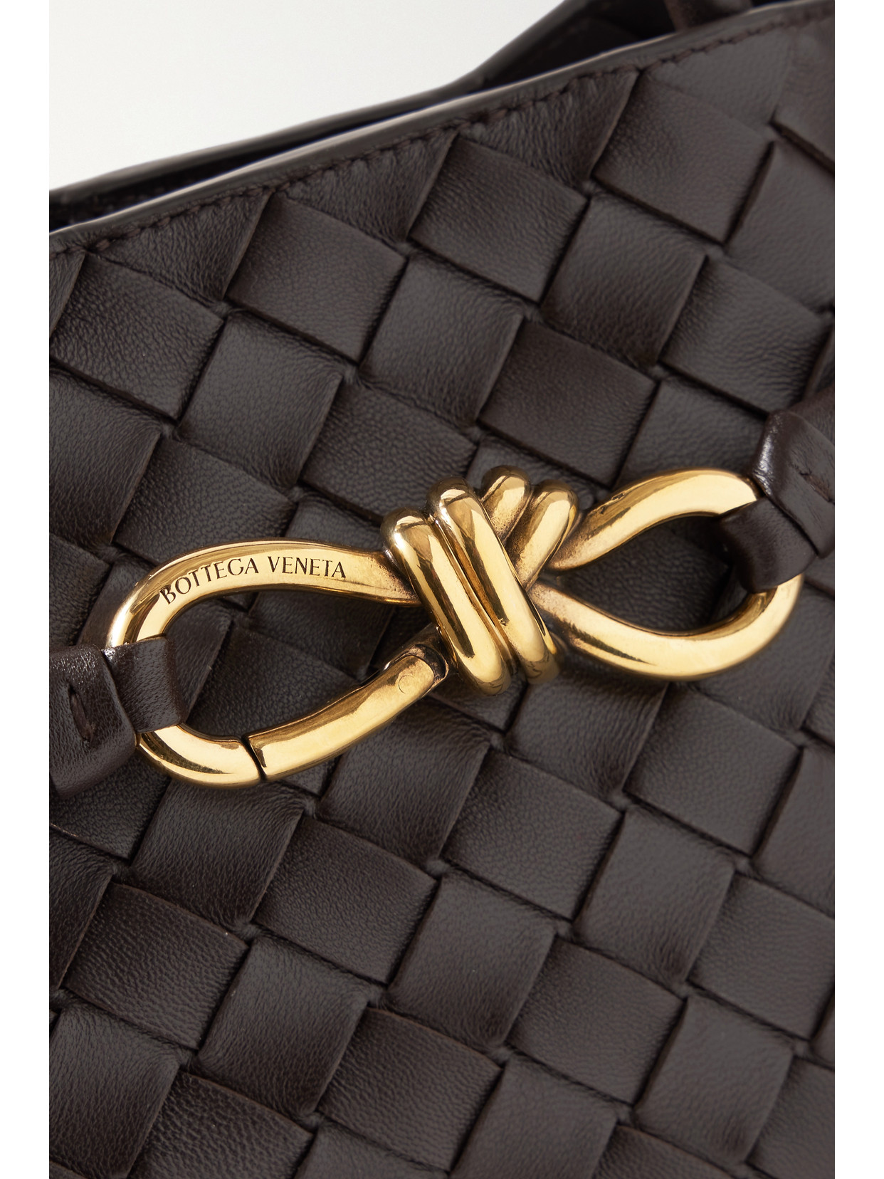 Andiamo Medium Intrecciato Leather Tote