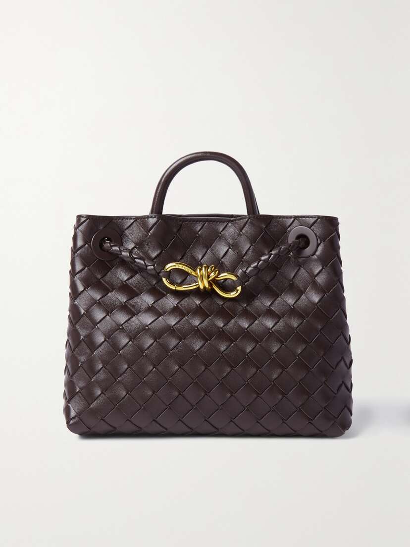 Bottega Veneta Andiamo Small Intrecciato Leather Tote