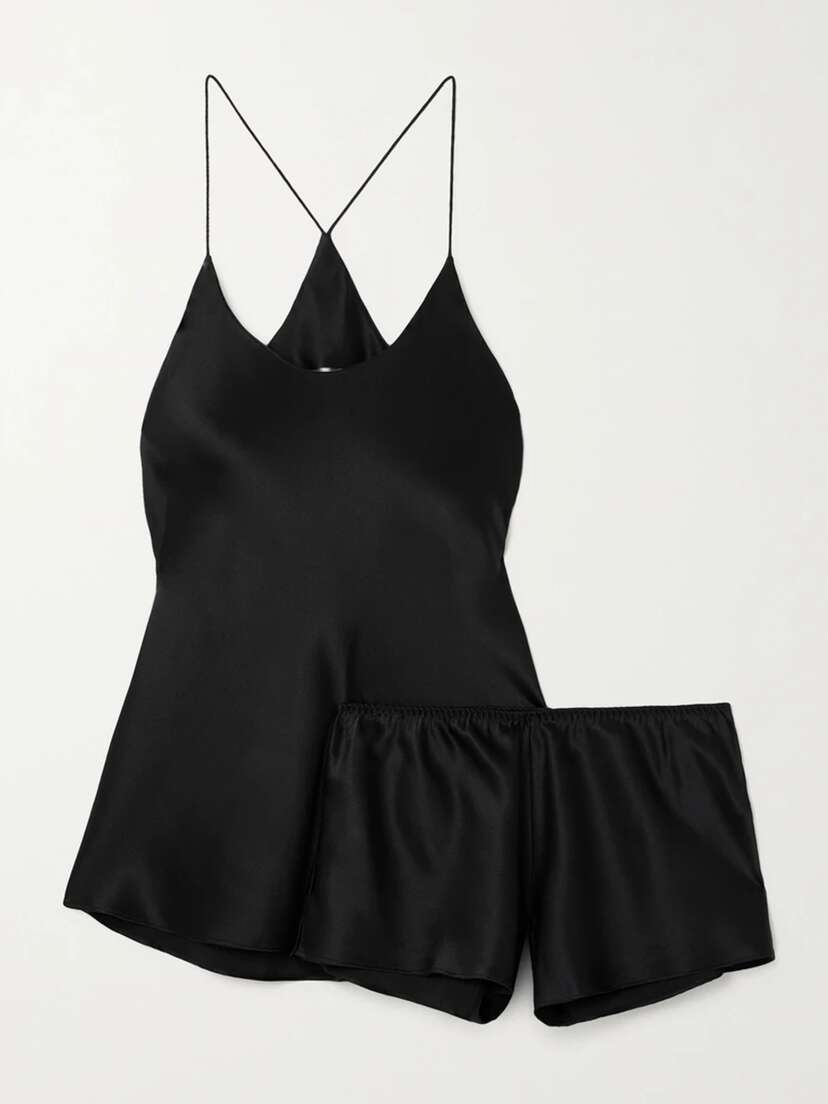 Olivia von Halle Bella Silk-satin Pajama Set