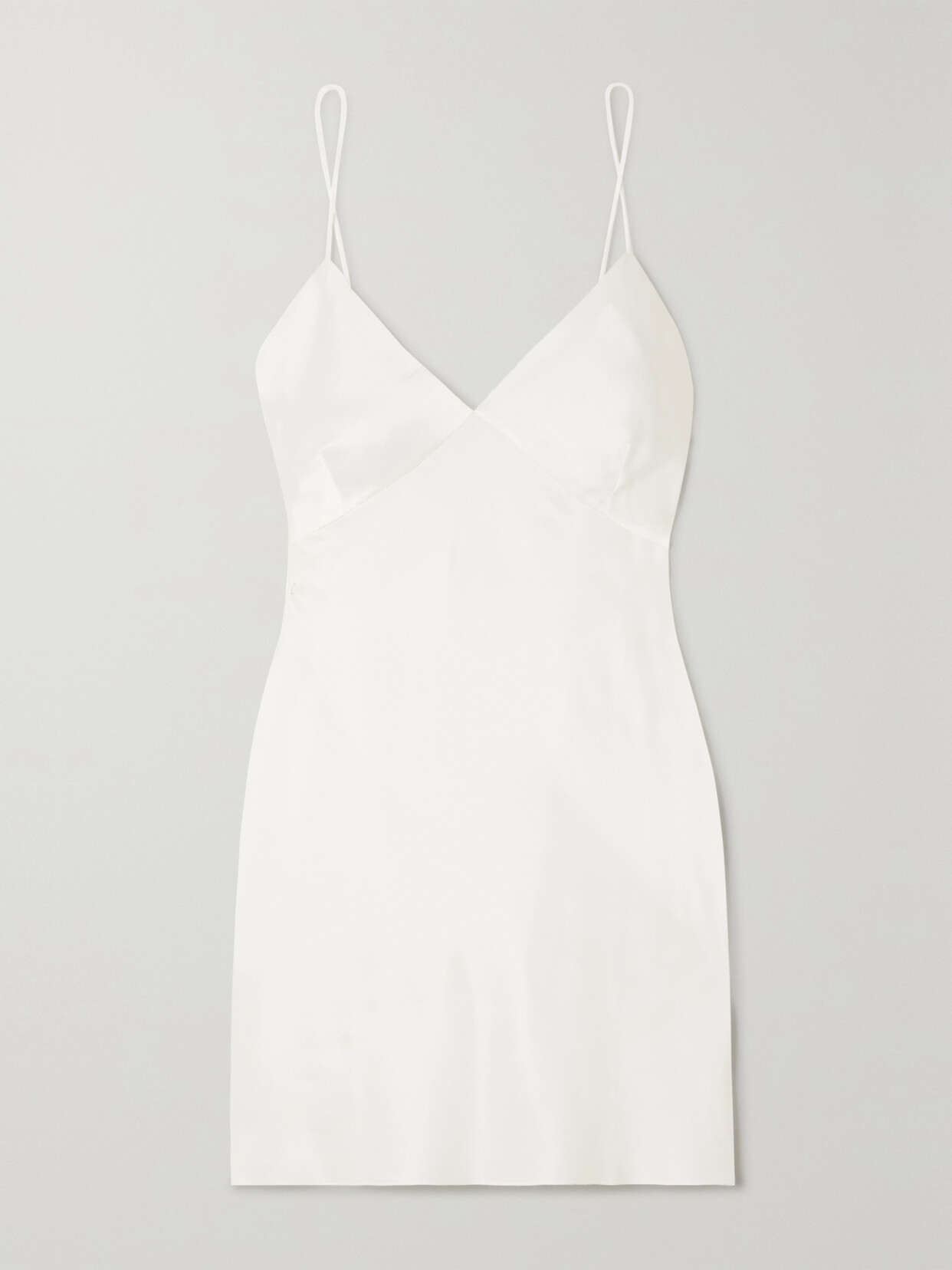 Olivia von Halle - Xena Silk-satin Chemise - Ivory