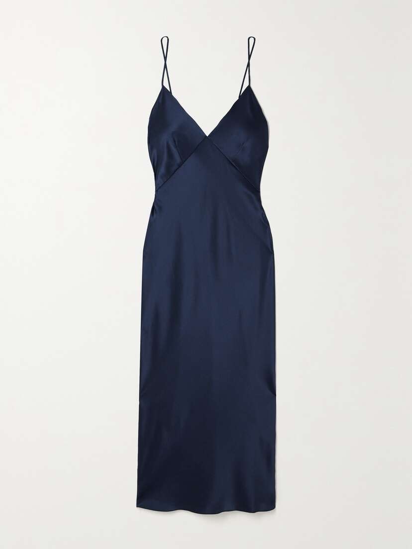 Olivia von Halle Issa Silk-satin Nightdress