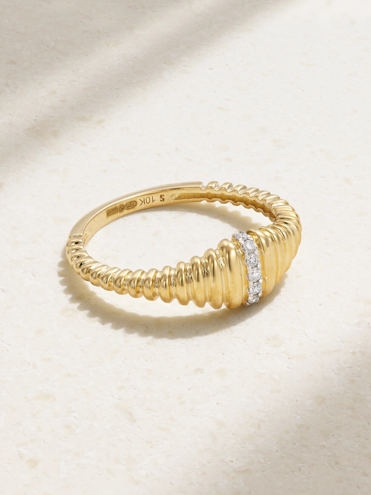 STONE AND STRAND 10-karat Gold Diamond Ring - 7