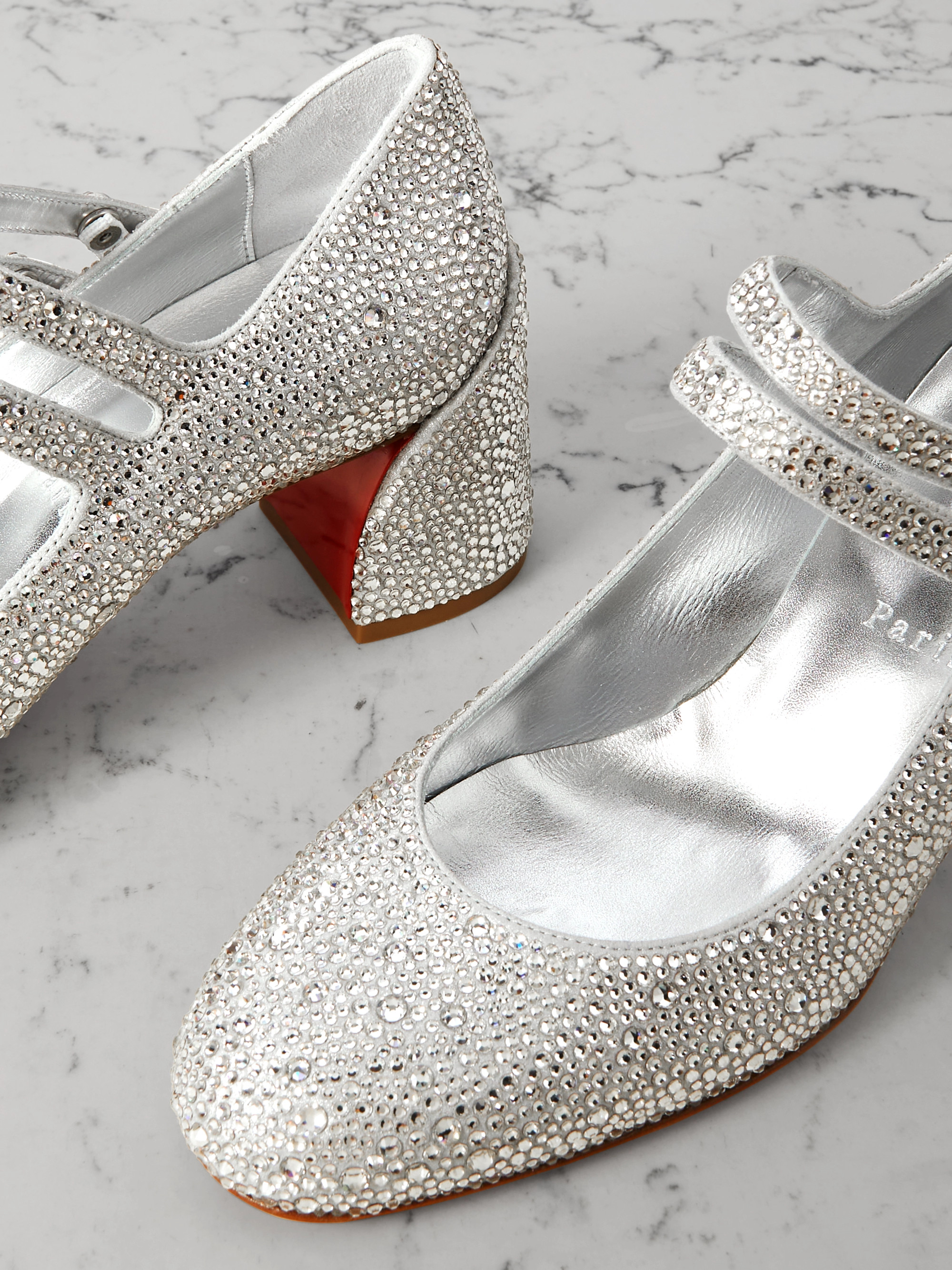 CHRISTIAN LOUBOUTIN - Miss Jane Strass 55 crystal-embellished
