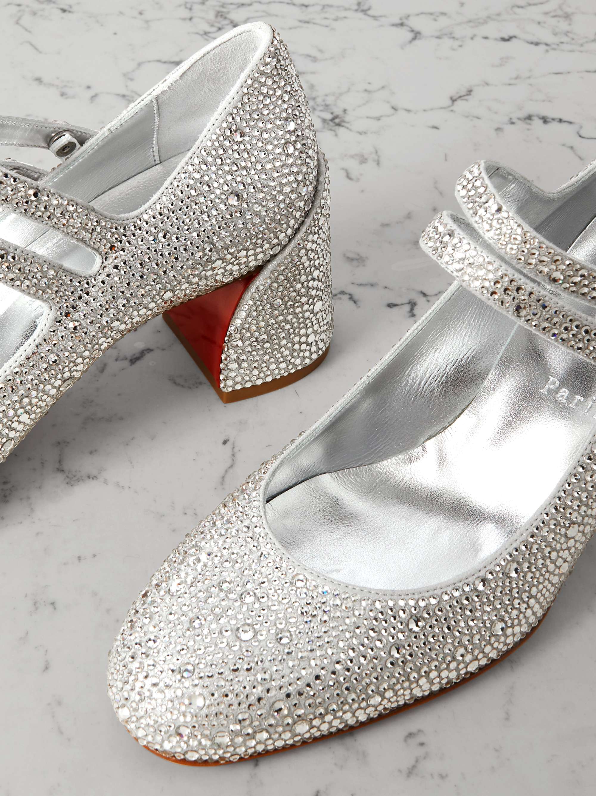 Rhinestone christian louboutin shoes hot sale