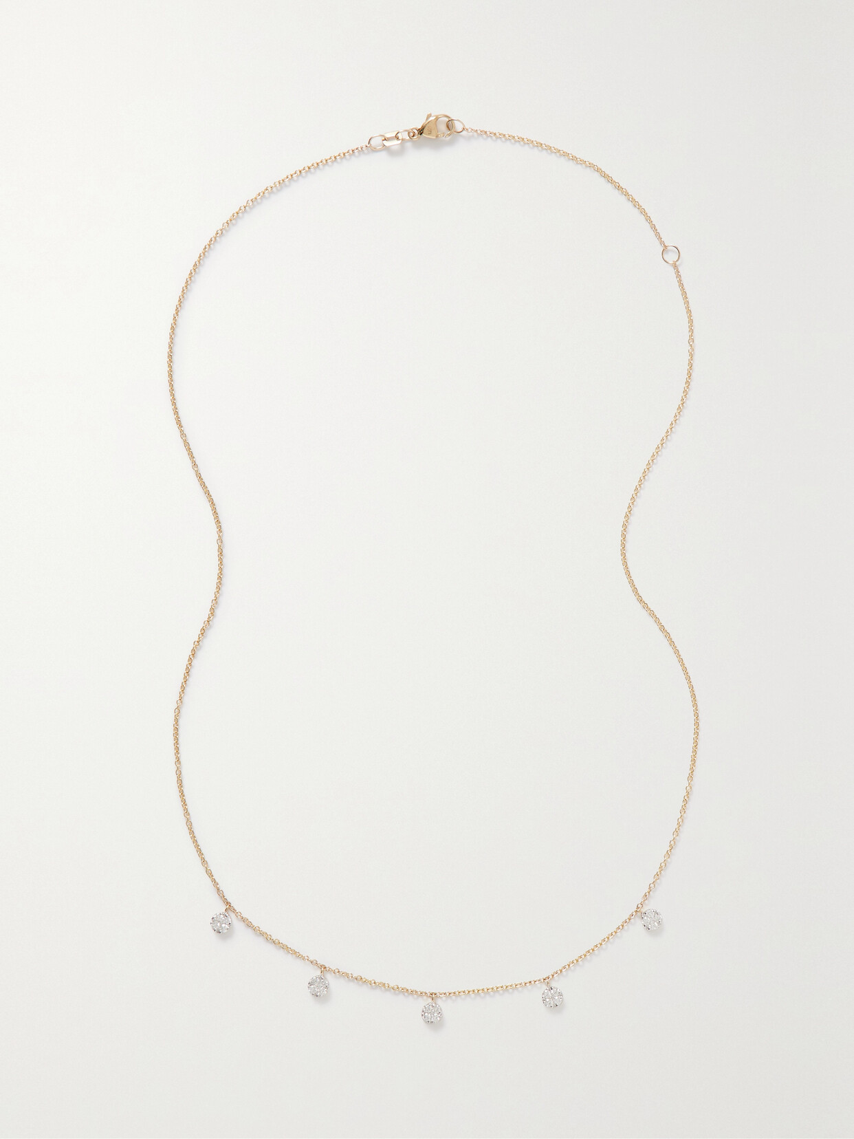 Stone And Strand Disco 10-karat Gold Diamond Necklace