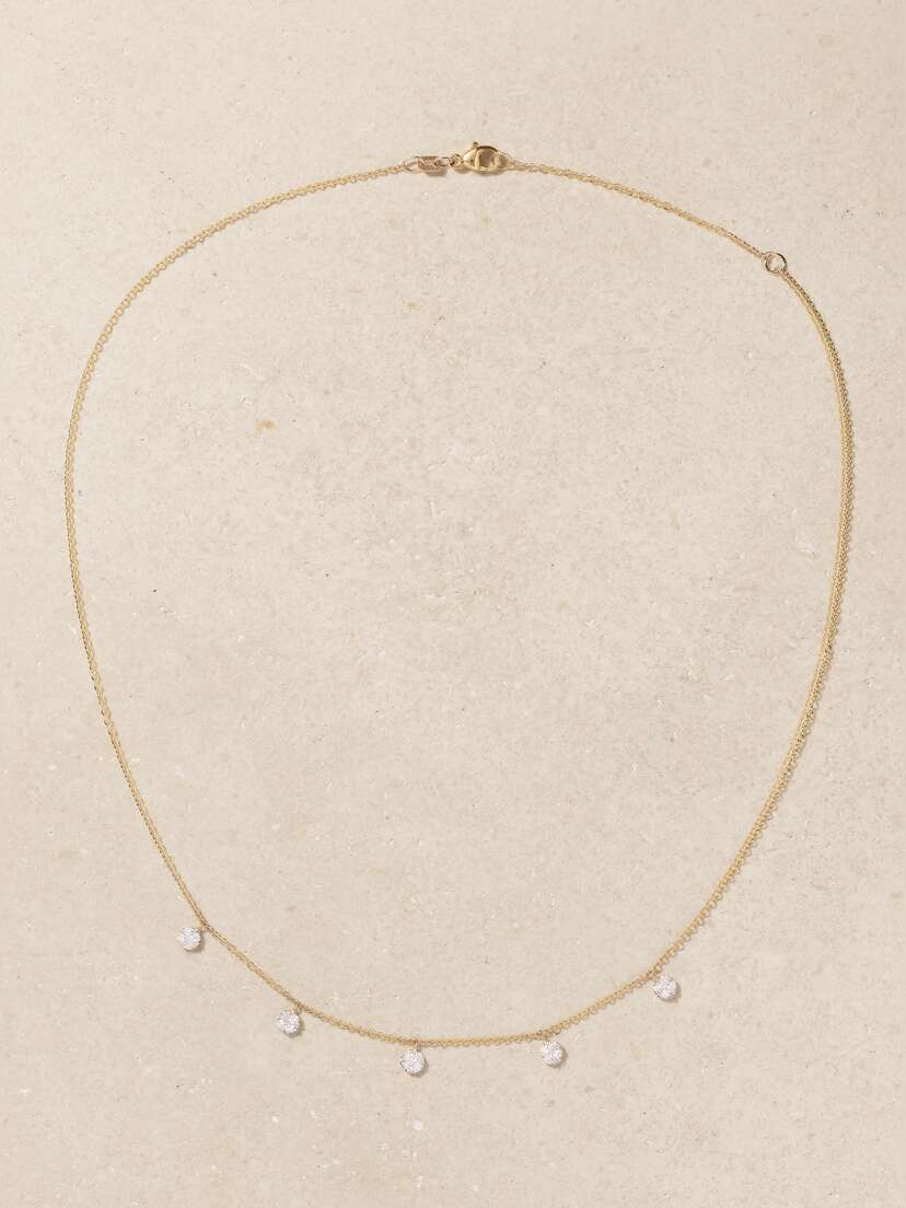 STONE AND STRAND Disco 10-karat Gold Diamond Necklace