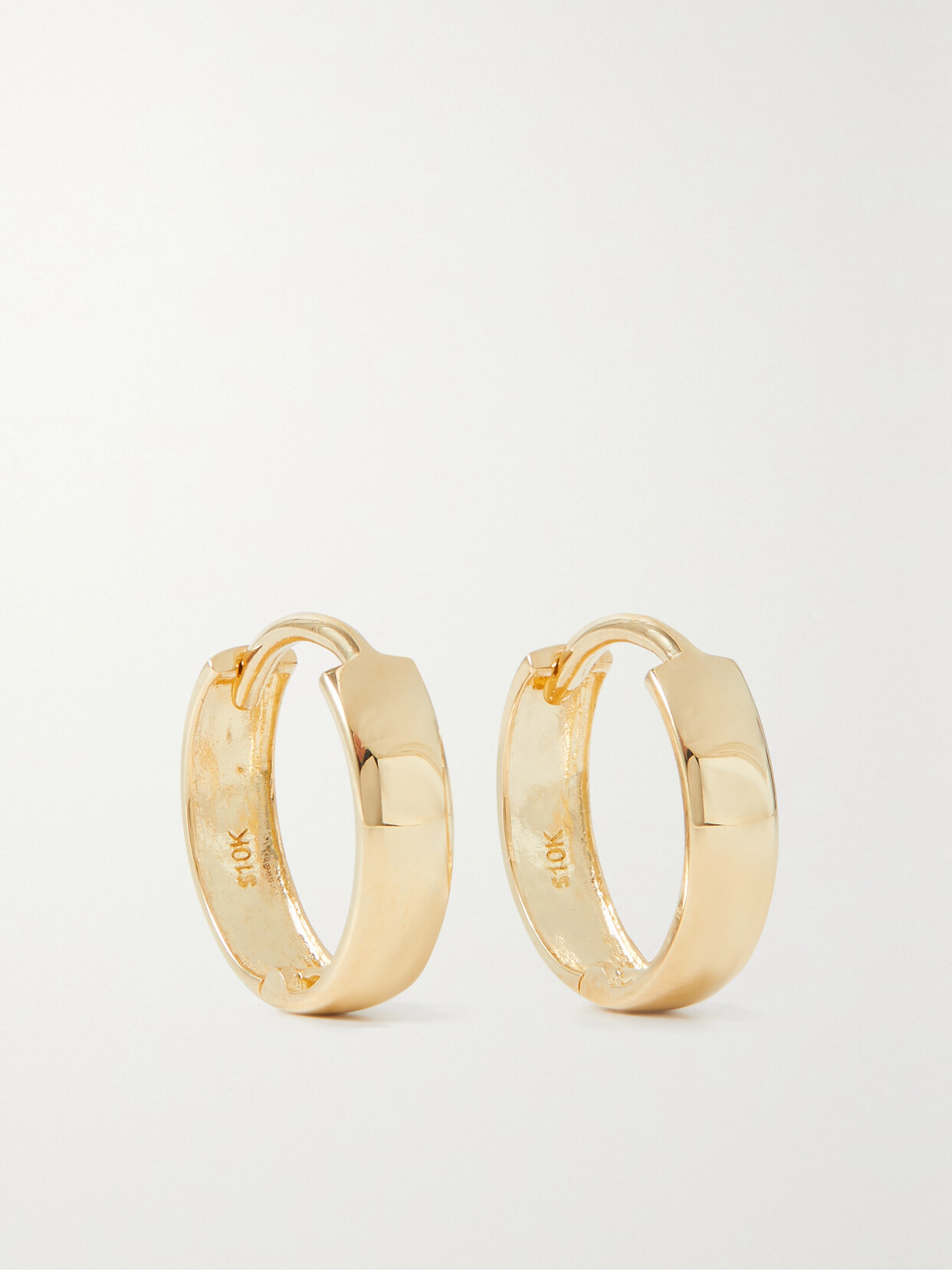 STONE AND STRAND - Bold 10-karat Gold Hoop Earrings - One size