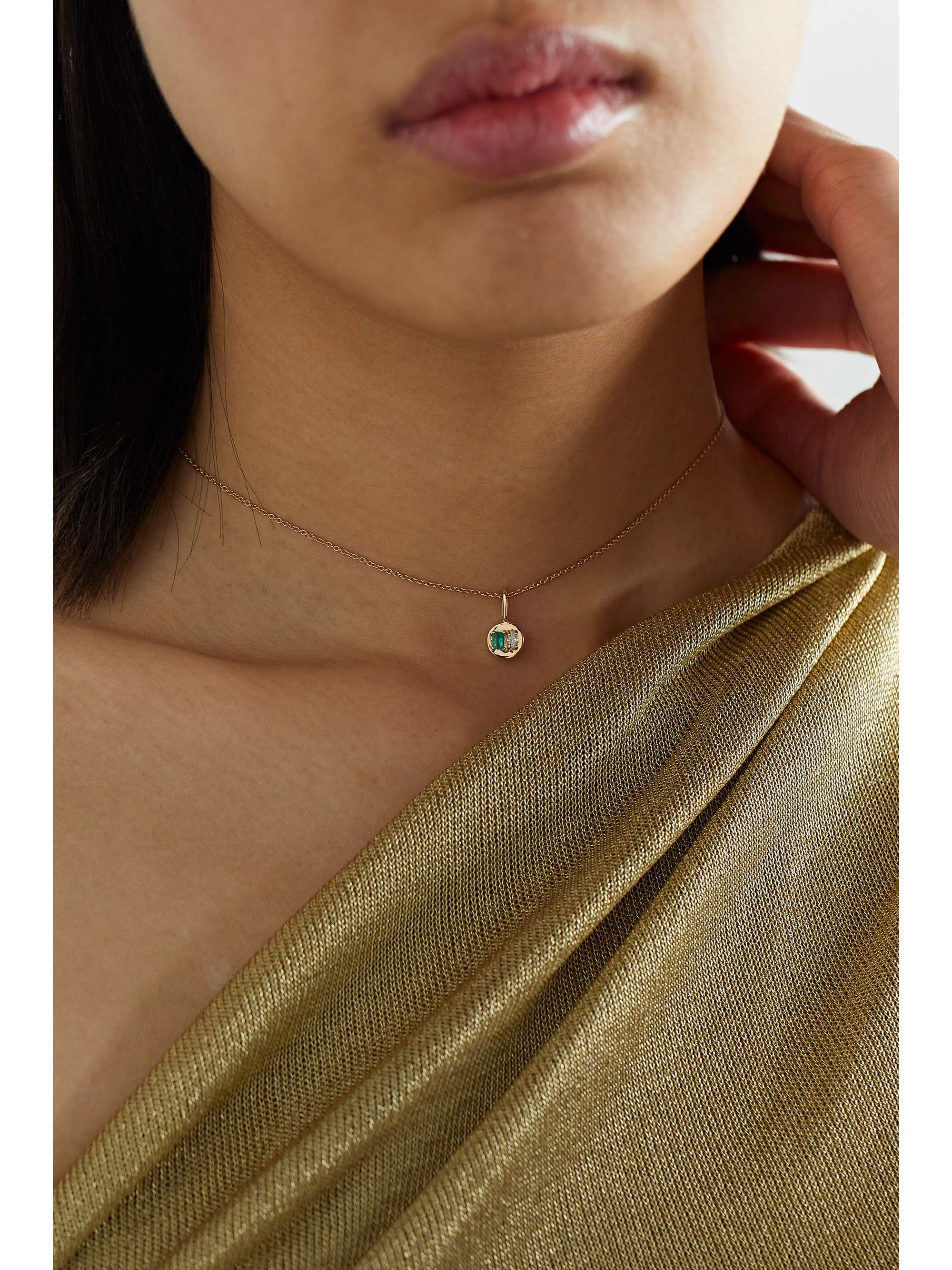 Diamond choker deals pendant