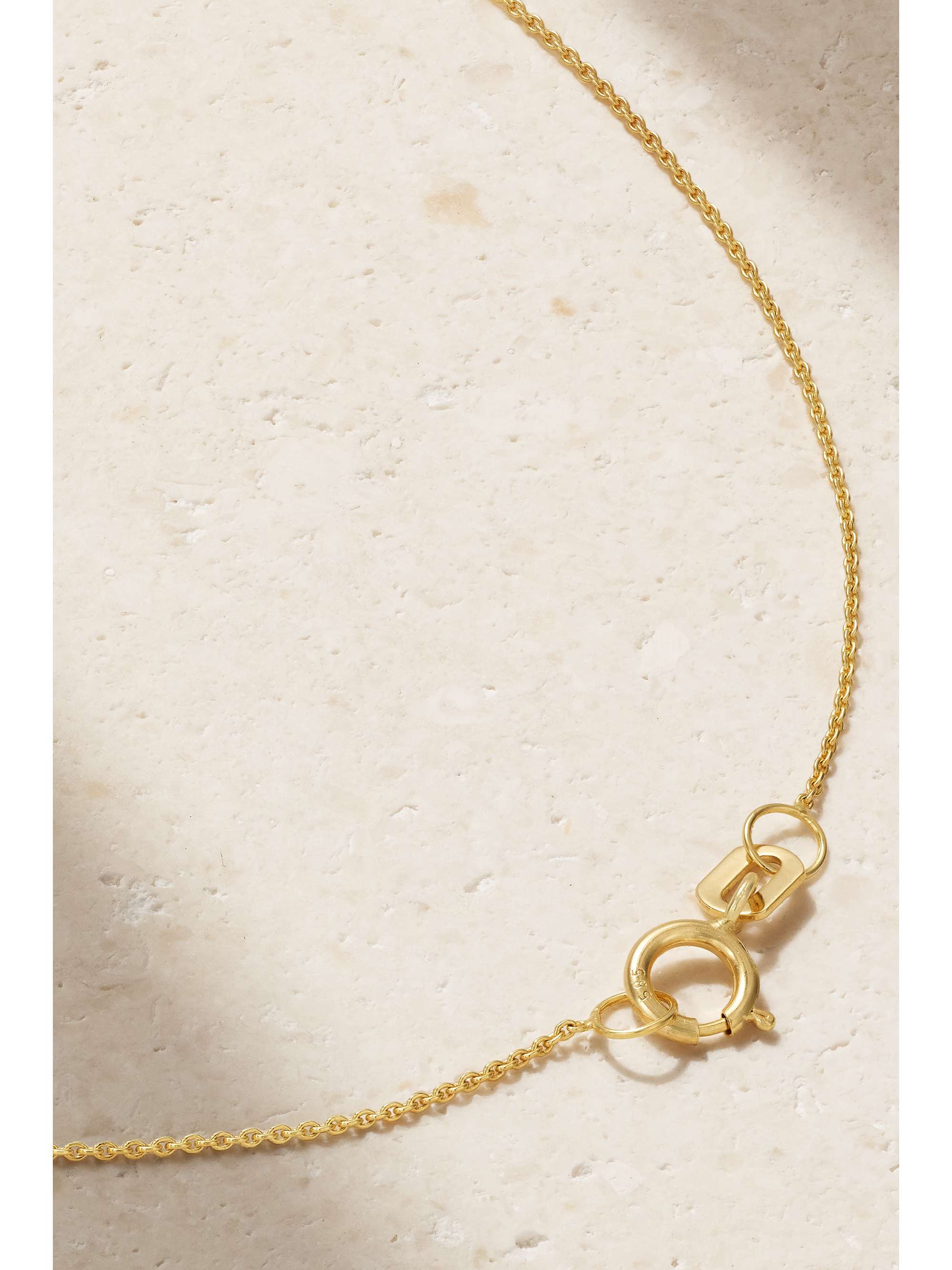 STONE AND STRAND Twinkle 10karat gold diamond choker NETAPORTER