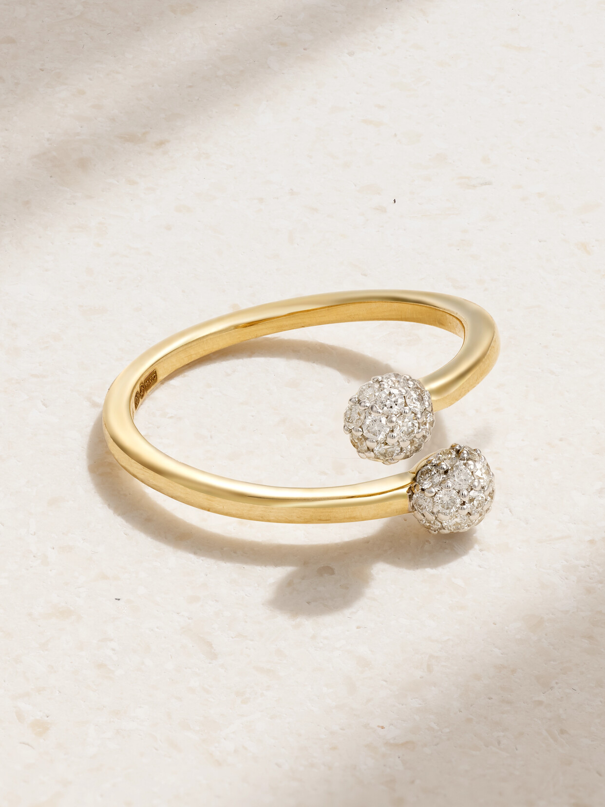STONE AND STRAND - 10-karat Gold Diamond Ring - 5
