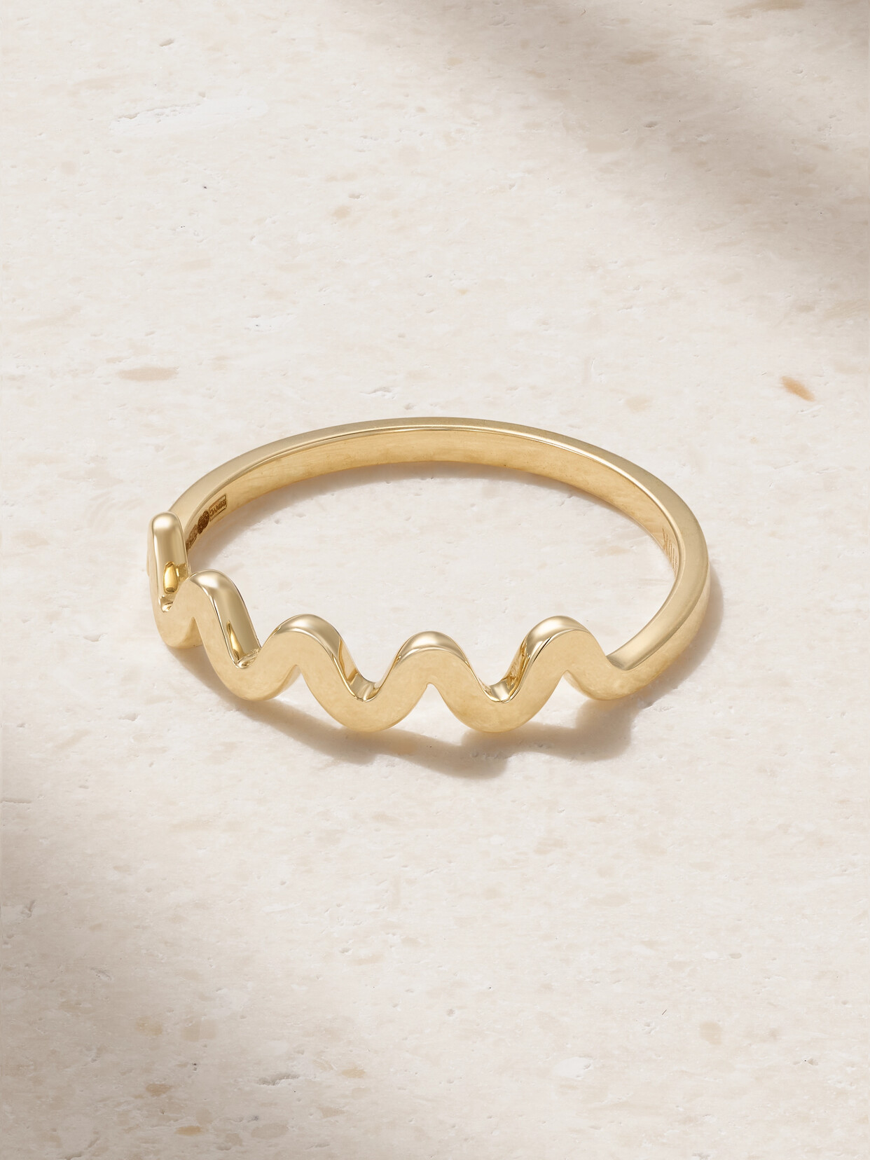 Stone And Strand Zig Zag 10-karat Gold Ring