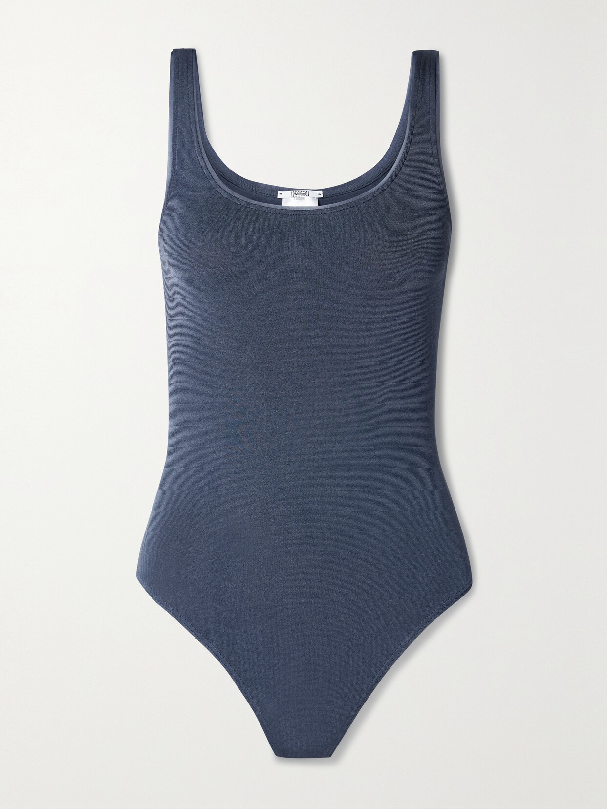 Wolford + Net Sustain Jamaika Stretch-jersey Thong Bodysuit In Blue