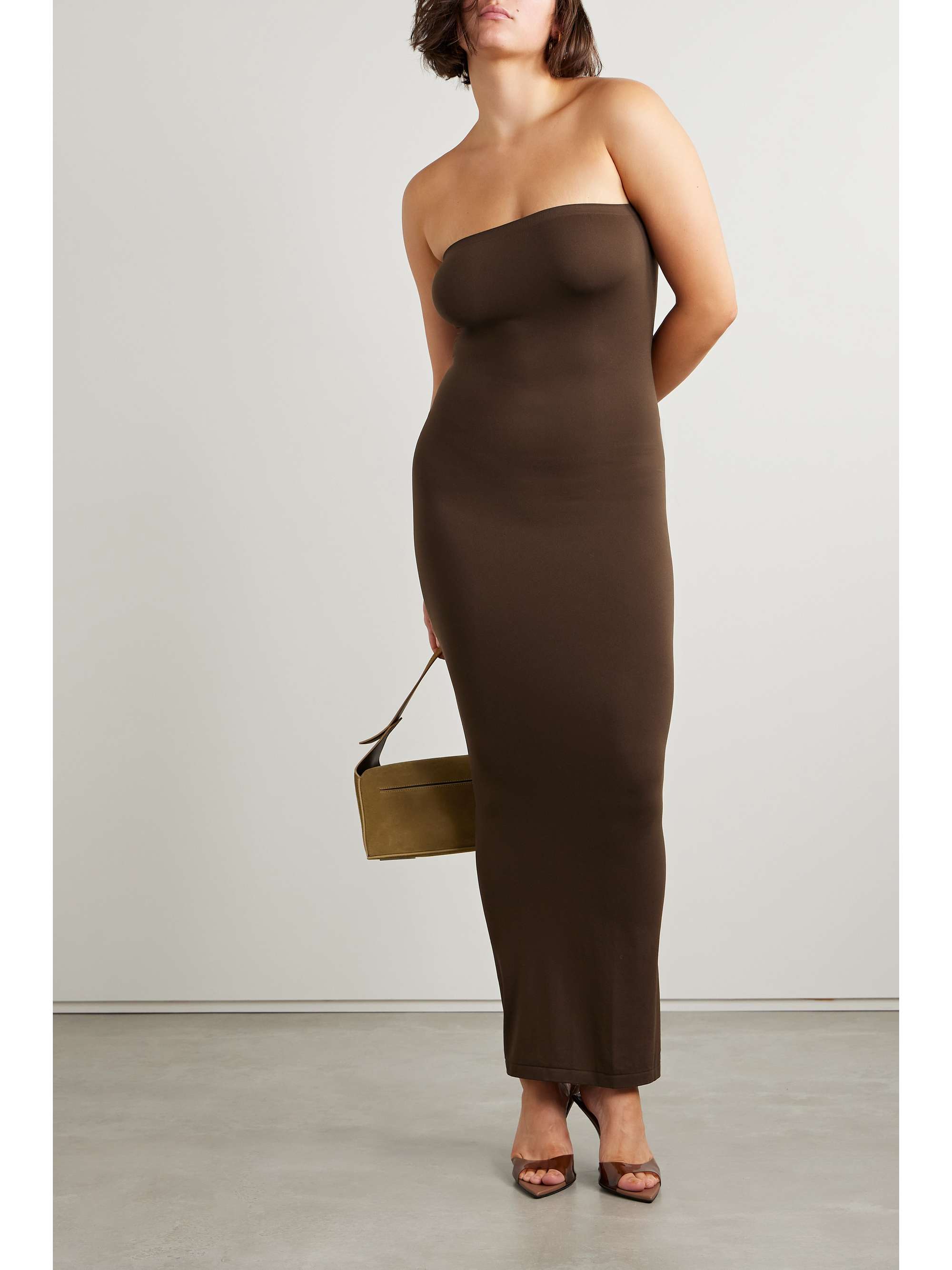 WOLFORD + NET SUSTAIN Fatal strapless stretch-jersey maxi dress