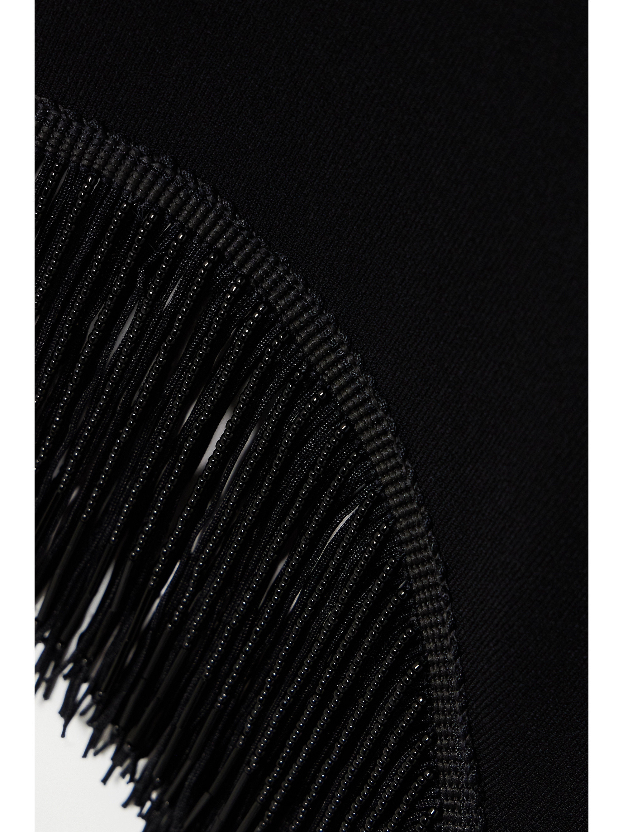Galvan Nova beaded fringed cutout jersey gown thumbnail