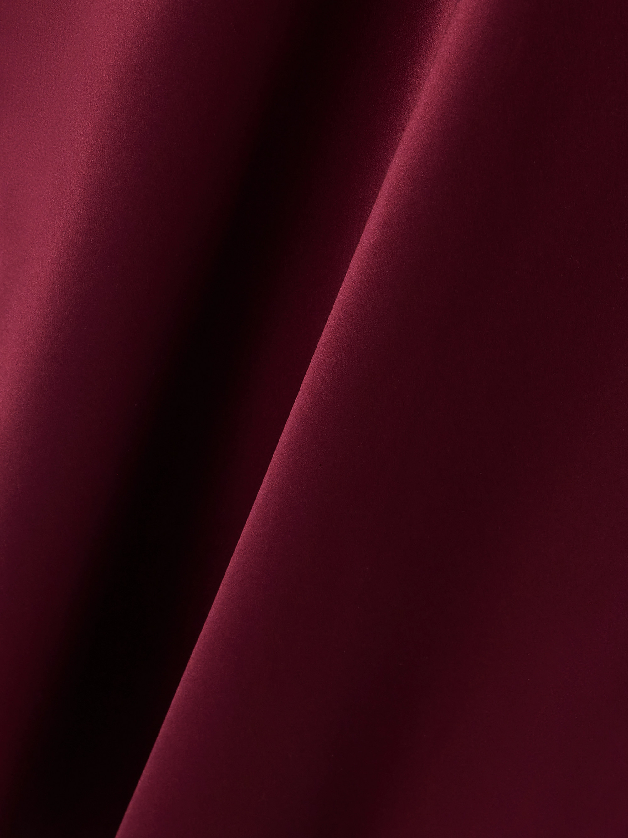 Rodarte Lace-trimmed silk-satin midi dress thumbnail