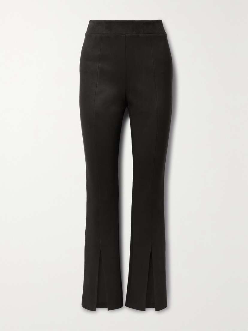 Commando Faux Stretch-suede Straight-leg Pants
