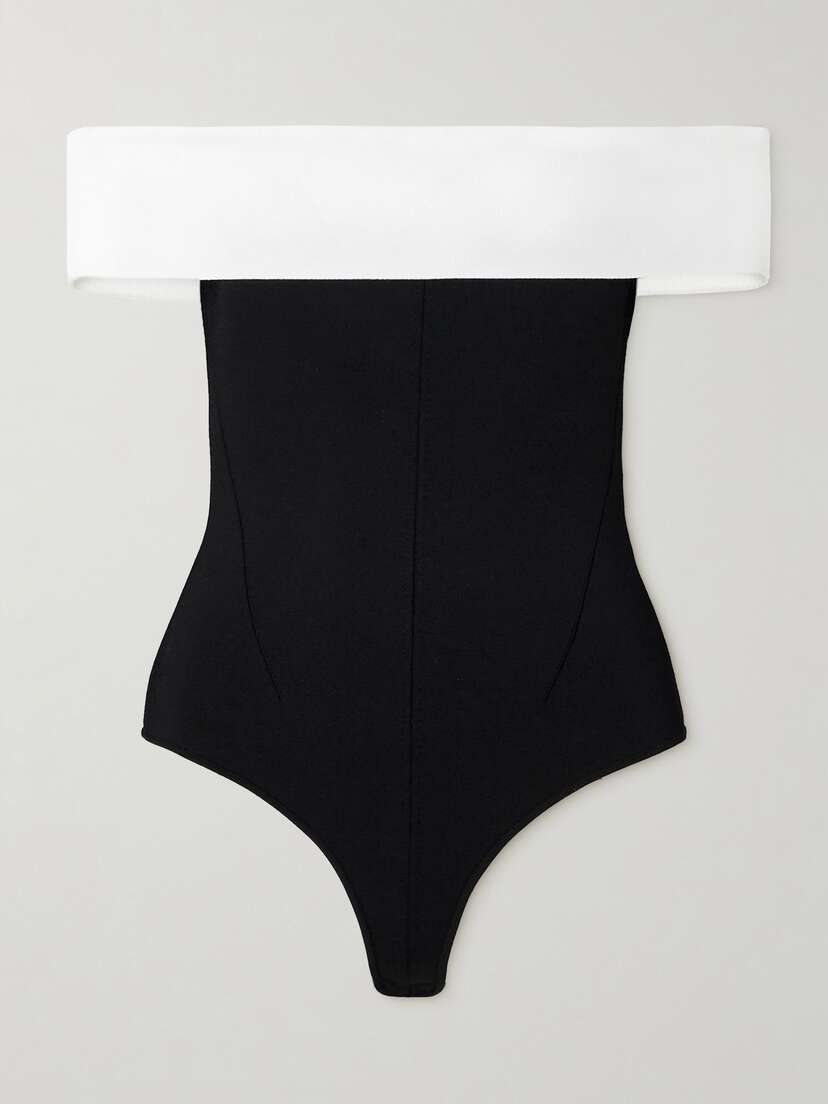 Galvan Aria Stretch-knit Bodysuit