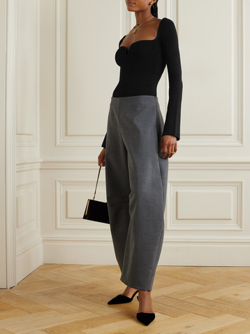 Galvan Gaia ribbed-knit bodysuit